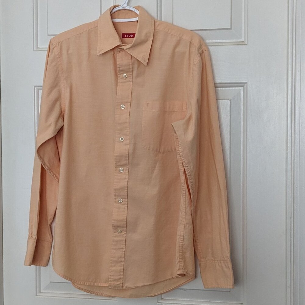 IZOD Men's Casual Shirts Size Small Orange